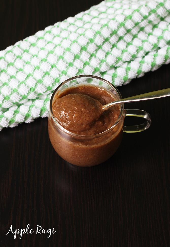 ragi apple porridge