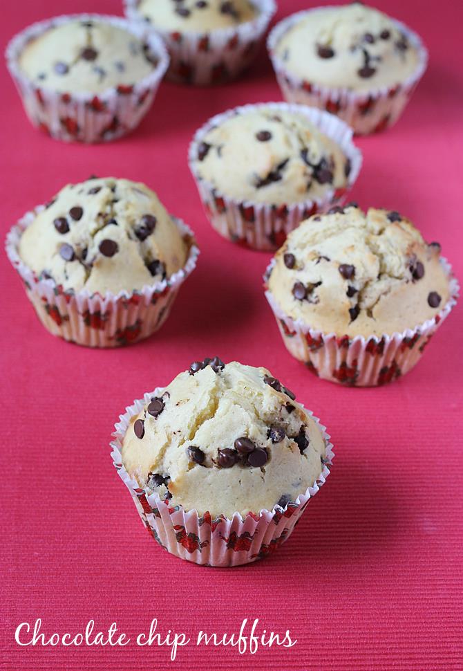 chocolate chip muffins recipe