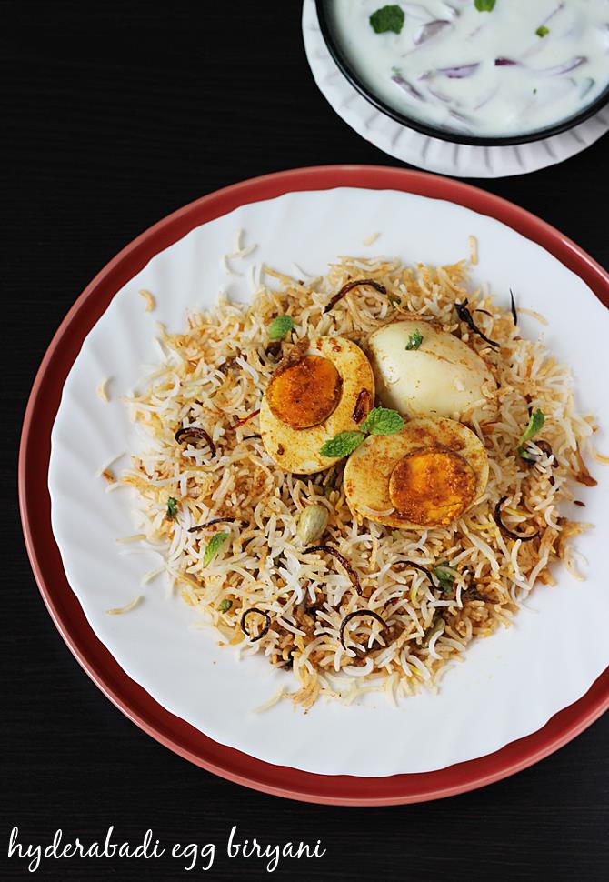 Hyderabadi egg dum biryani | Restaurant style anda biryani