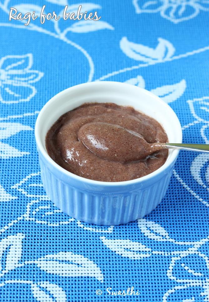 Ragi porridge for babies | How to make 