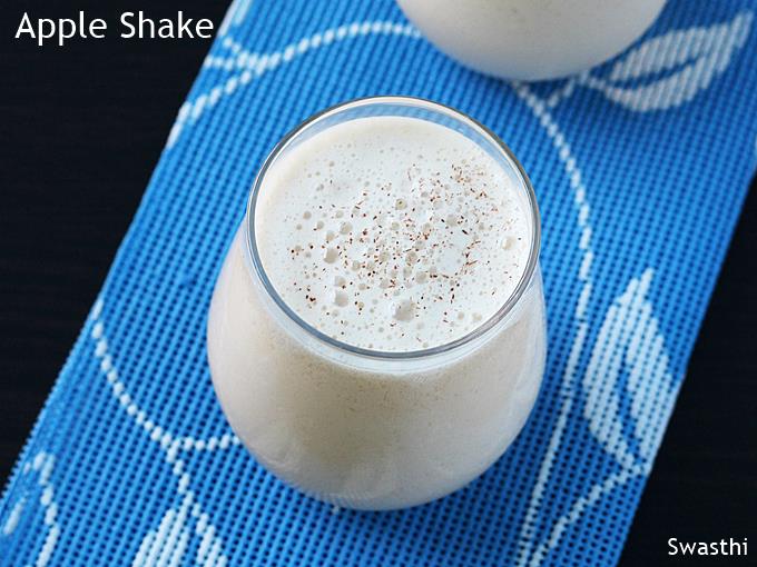 Apple Milkshake  Apple Shake    Swasthi s Recipes - 10