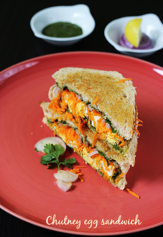 egg chutney sandwich recipe