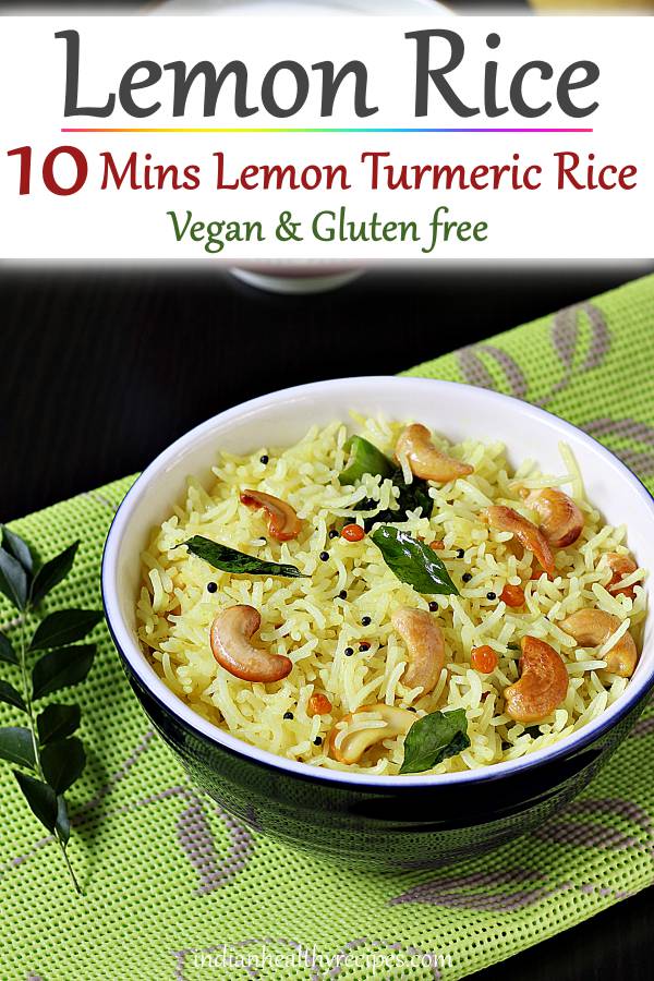 Lemon rice recipe (Stovetop & Instant pot)