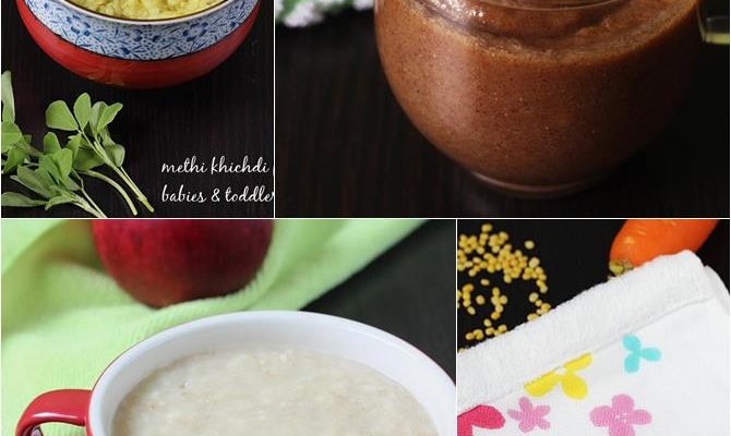 6 months baby food chart with baby food recipes