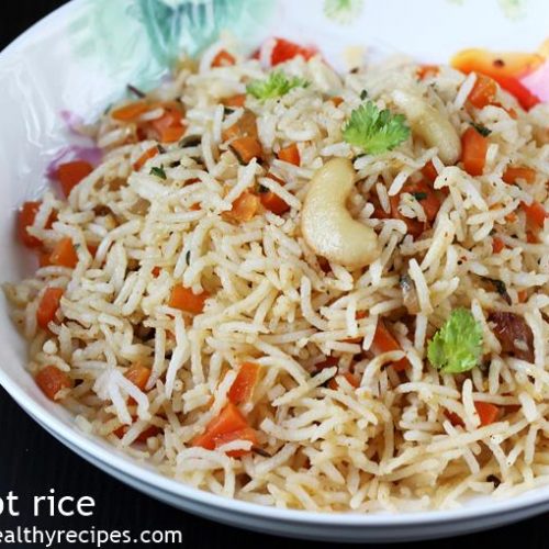 Carrot Rice Recipe By Swasthi's Recipes
