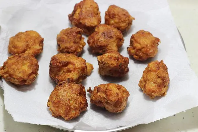 draining balls for chicken manchurian recipe