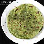 palak paratha