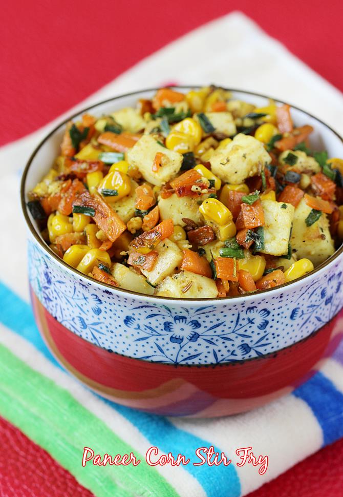 paneer fry with veggies swasthis