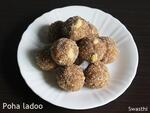 aval ladoo poha ladoo