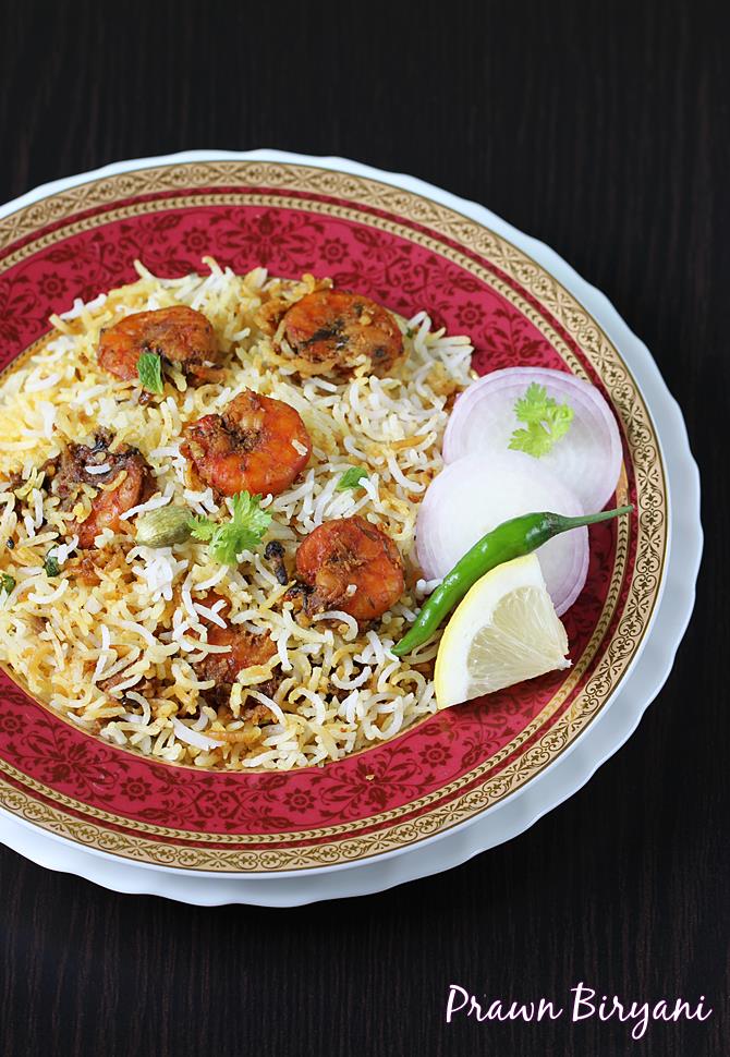 Prawn biryani | Shrimp biryani