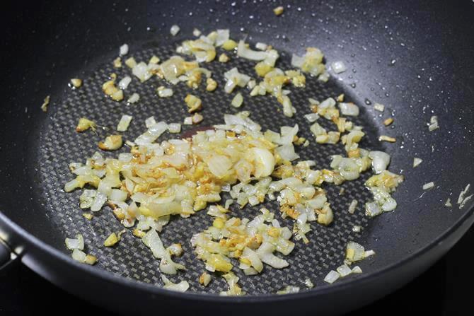frying onions until golden