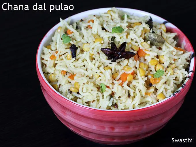 chana dal pulao