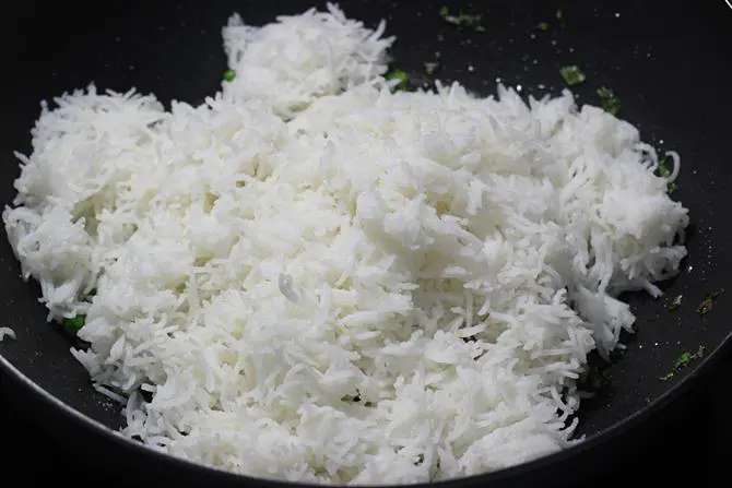 addition of cooked rice
