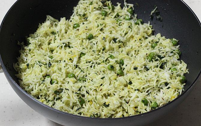 lemon juice to make methi rice recipe