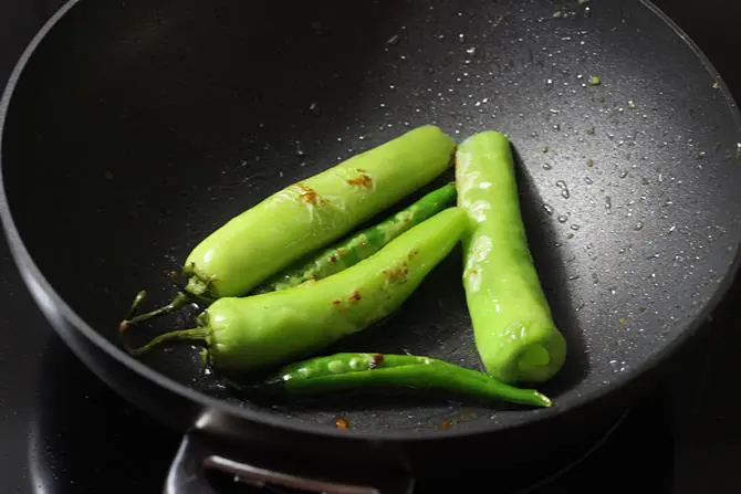 frying chillis