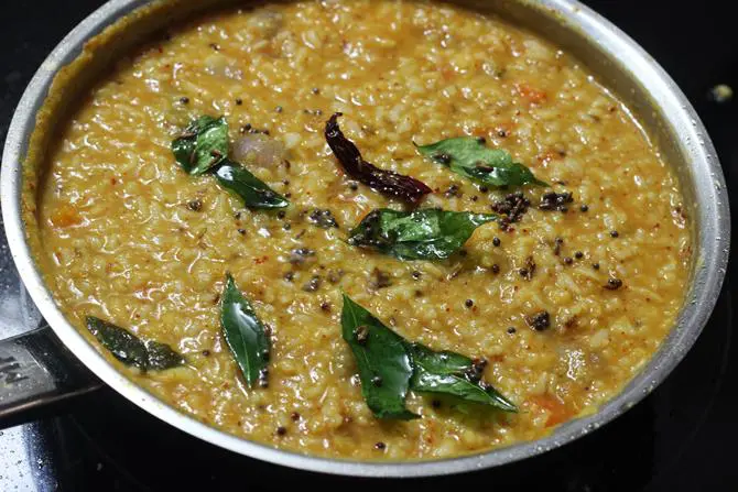 ghee tadka with chili mustard for sambar sadam recipe