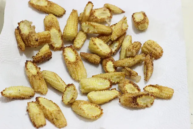 fried baby corn recipe