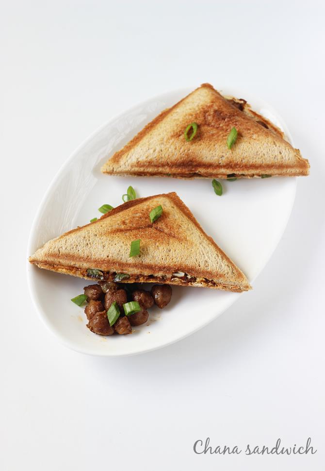 chana masala sandwich recipe