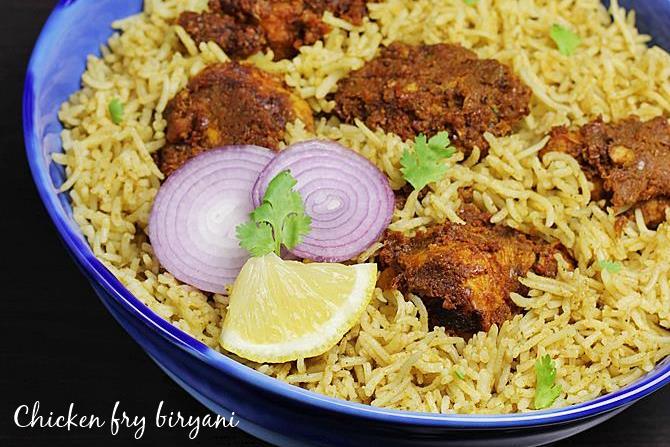 chicken fry biryani recipe swasthis recipes