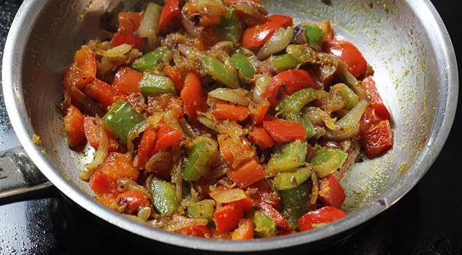 dry capsicum fry