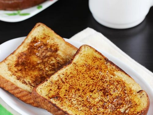 French toast (with egg & eggless)