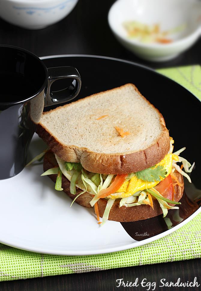 Fried egg sandwich 10 mins egg breakfast recipe