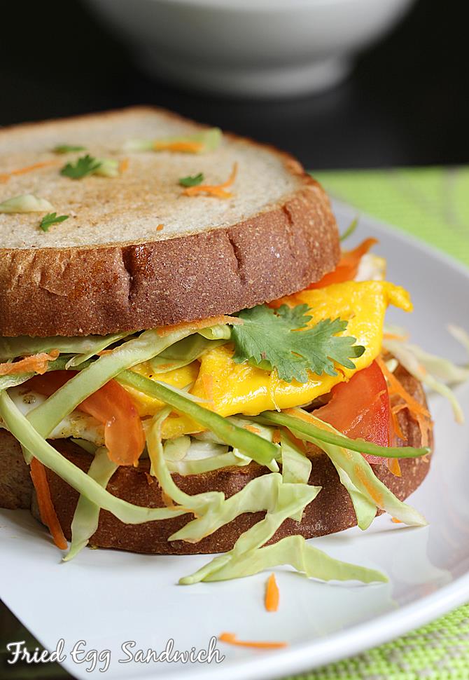 Fried egg sandwich | 10 mins egg breakfast recipe