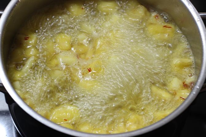 boiling fruits for fruit kesari recipe