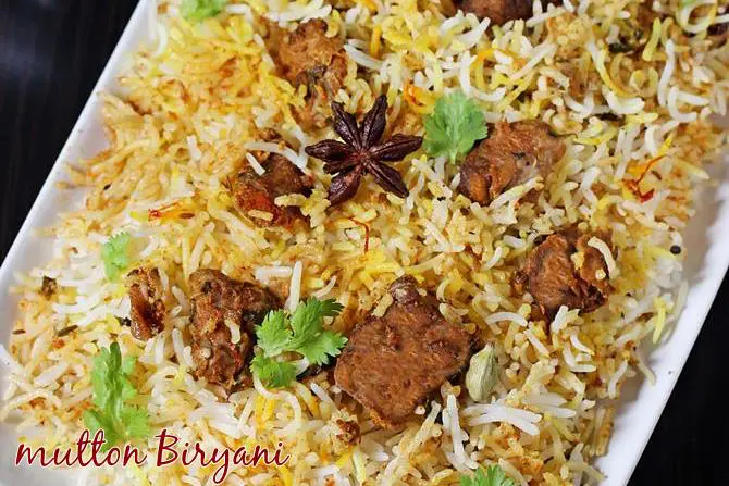 hyderabadi mutton biryani swasthis recipes