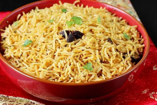 kuska rice recipe plain swasthis recipes