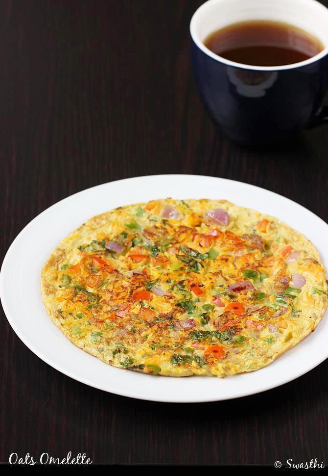 Oats egg omelette recipe | Oats omelet | Oats recipes for breakfast