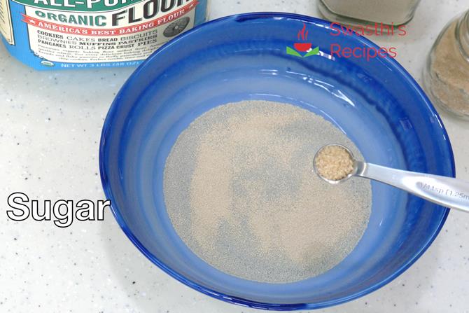 addition of sugar make pizza dough