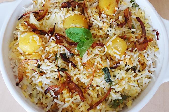 potato biryani swasthis recipes