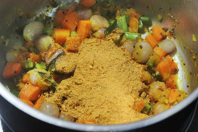 Add sambar powder