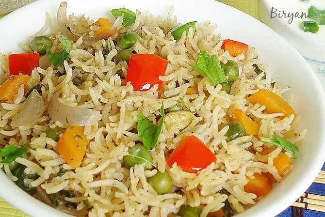 vegetable biriyani cooker swasthis recipes