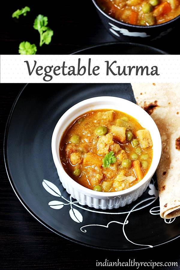 Veg kurma recipe (vegetable kurma) Swasthi's Recipes
