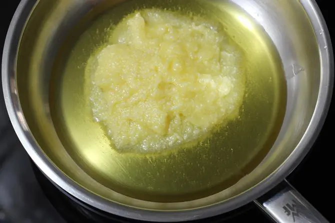 melting ghee for 7 cup burfi recipe