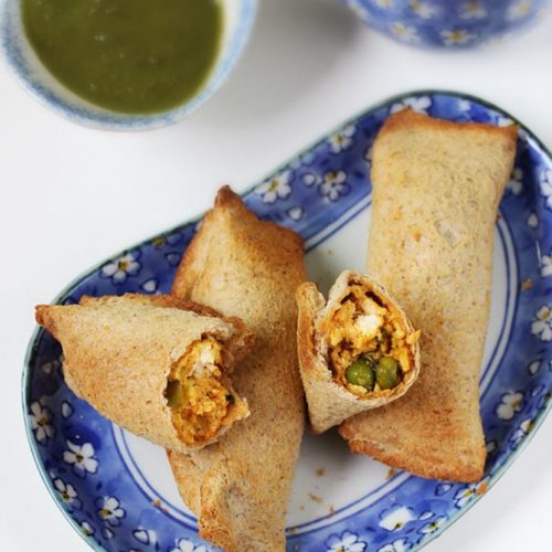 Bread Paneer Roll Recipe Baked Bread Paneer Rolls Recipe