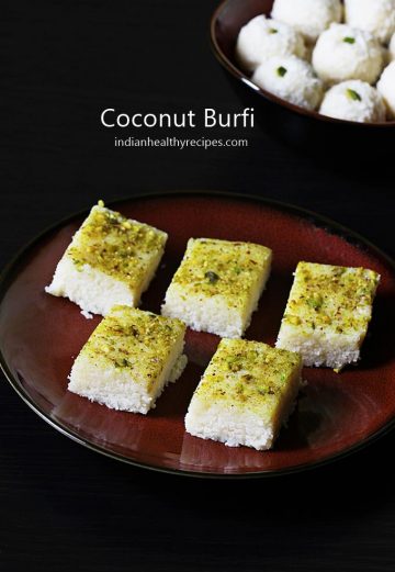 coconut burfi coconut barfi