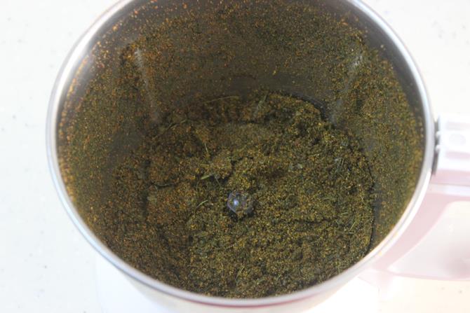 Curry leaves powder recipe   Karivepaku podi   Curry leaves rice - 88