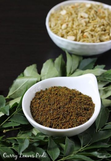 Curry leaves powder | Karivepaku podi | Curry leaves rice