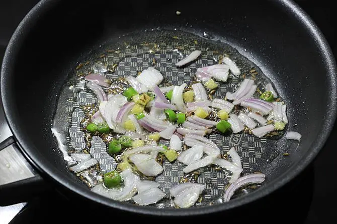 frying onions ginger 