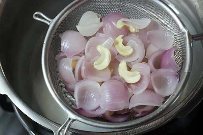 cooling the onions