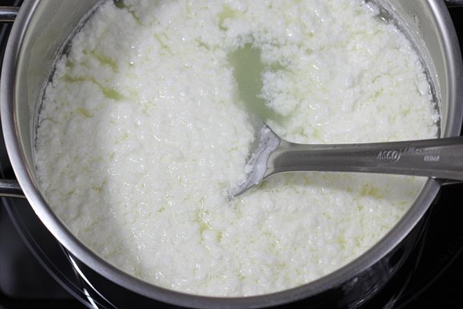 making paneer to to stuff paneer bread roll