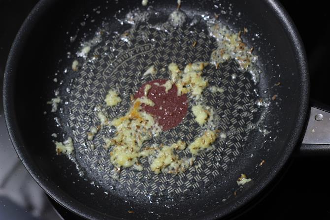 ginger garlic paste for paneer bread roll