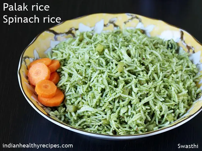 palak rice