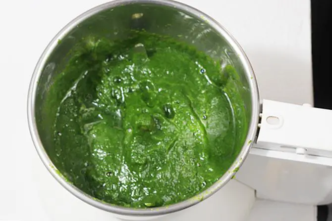 pureed spinach to make palak rice