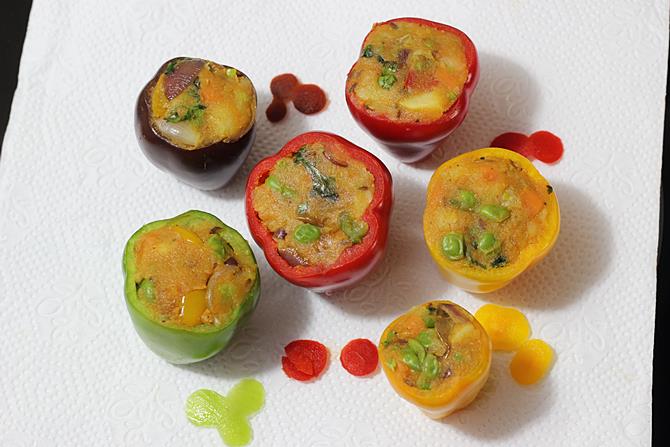 Stuffed Capsicum   Stuffed Bell Pepper Recipe   Swasthi s Recipes - 53