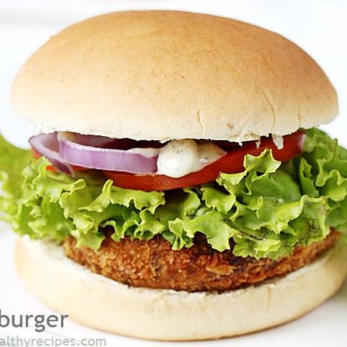 Veg Burger Recipe (Veggie Burger) - Swasthi's Recipes