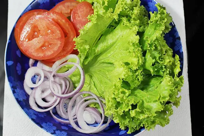 preparing veggies